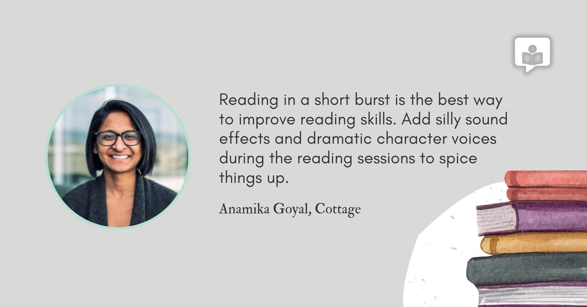 Anamika Goyal readers at home